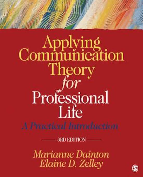 Applying Communication Theory for Professional Life: H9