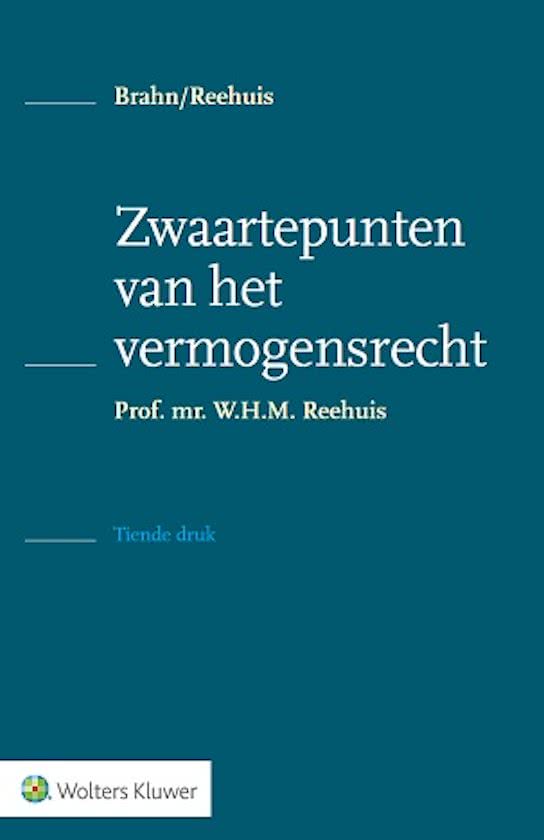 Samenvatting hoofdstuk 20 Zwaartepunten van het vermogensrecht, ISBN: 9789013121629  Vermogensrecht