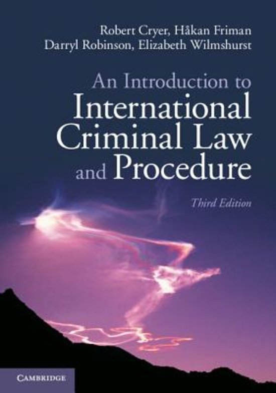 Lecture Notes International Criminal Law