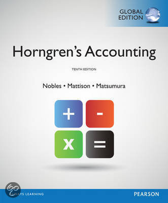 Accounting horngren's short summary