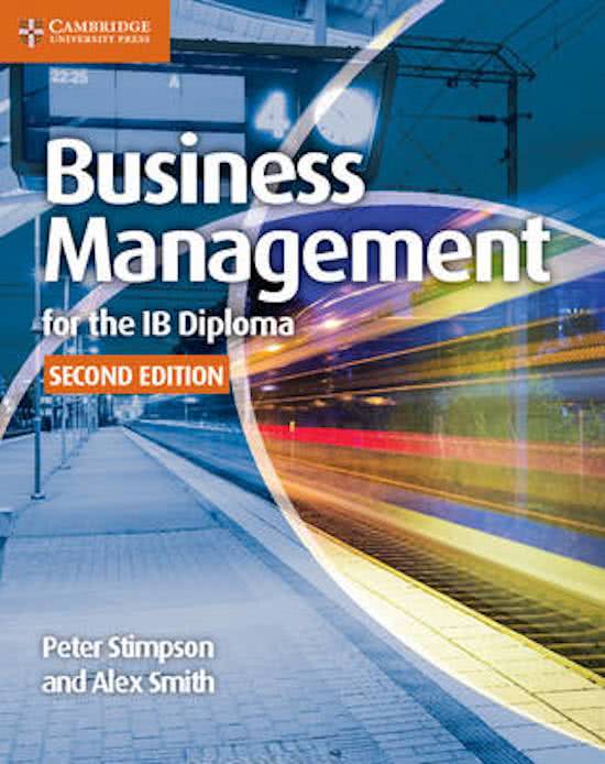 IB Business Management Topic 1 - Study Guide/Revision Notes for BUSINESS ORGANIZATION & ENVIRONMENT