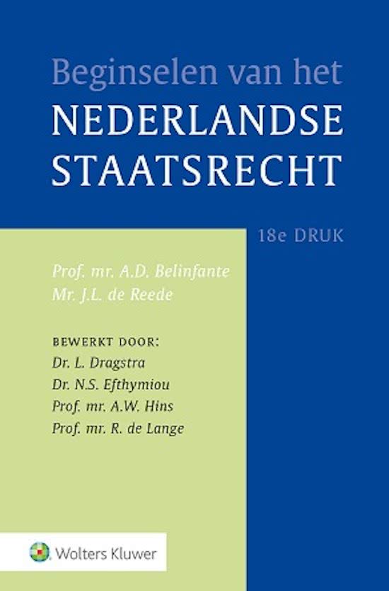 Samenvatting beginselen staatsrecht