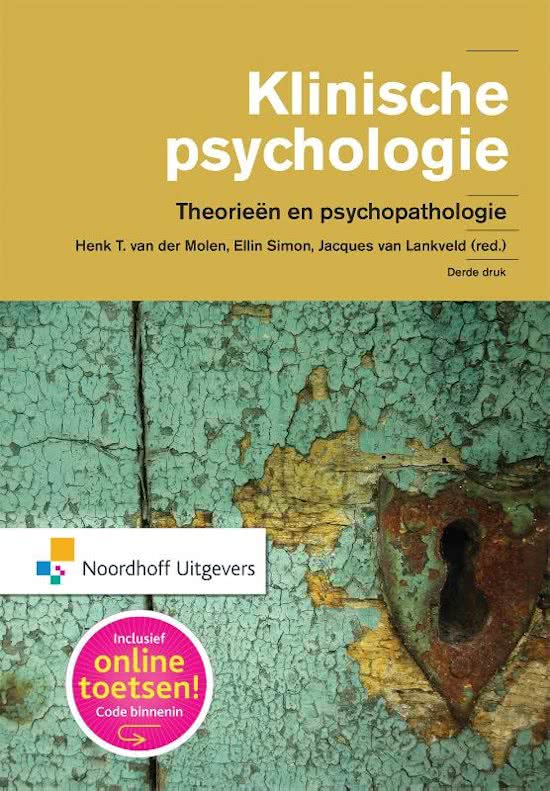 Samenvatting Klinische Psychologie Tentamen H1 t/m H25