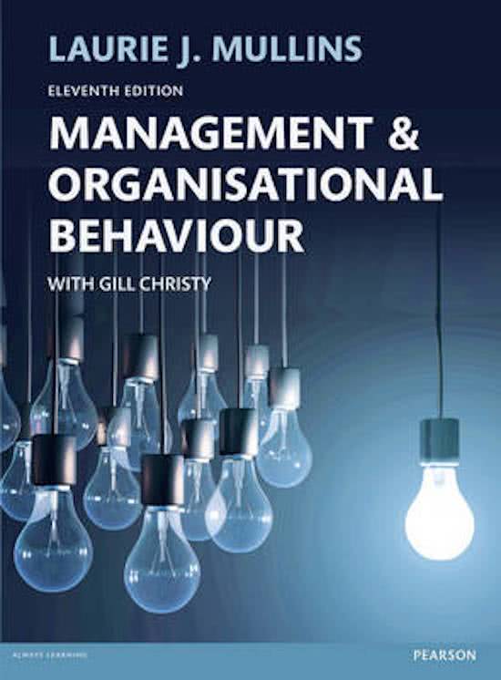 Management and Organisational Behaviour Summary + Questions