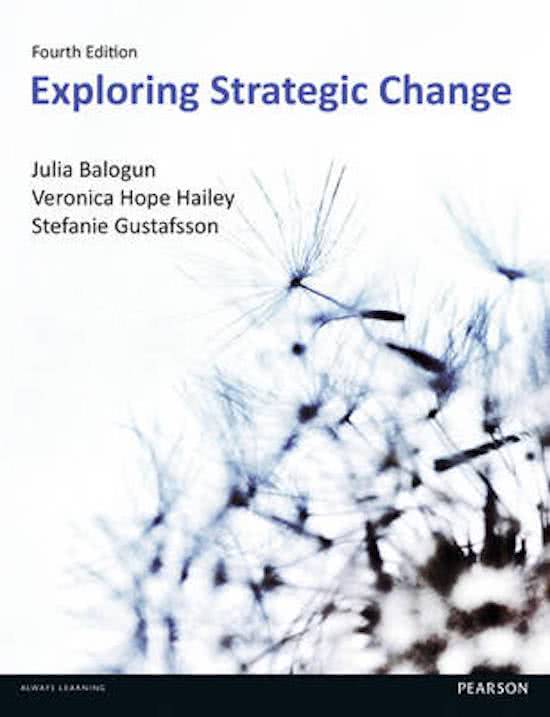 Exploring Strategic Change