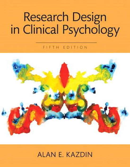 Book summary Experimental Clinical Psychology _ year 2020/2021