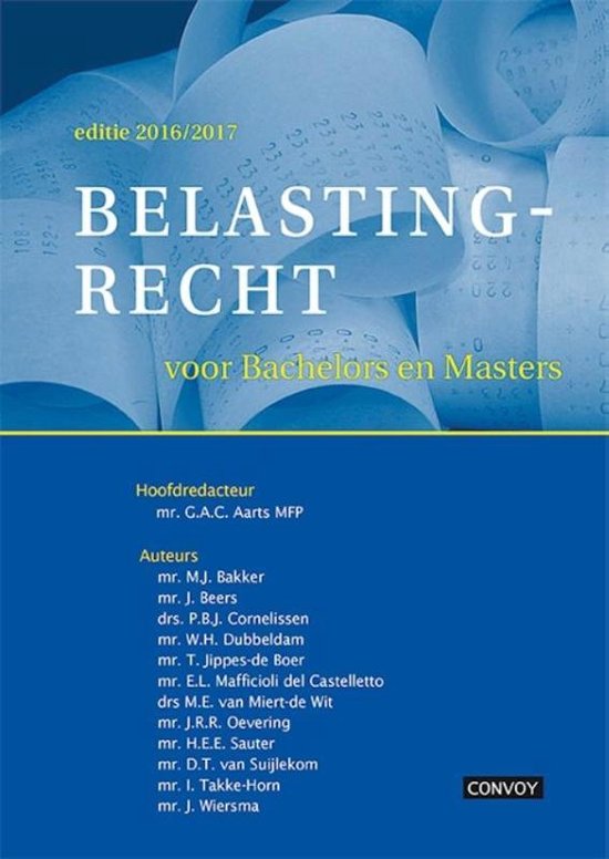 Belastingrecht 5 - Oefentoets + antwoorden