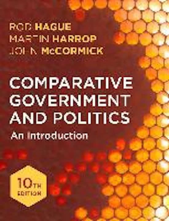 Comparitive government and politics summary chapter 1-5, 8-13, 15-16, 19 