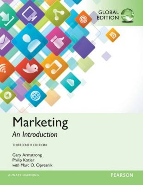  BUSI 2204 - Chapter 4 Summary - Marketing, ISBN: 9781292146508 